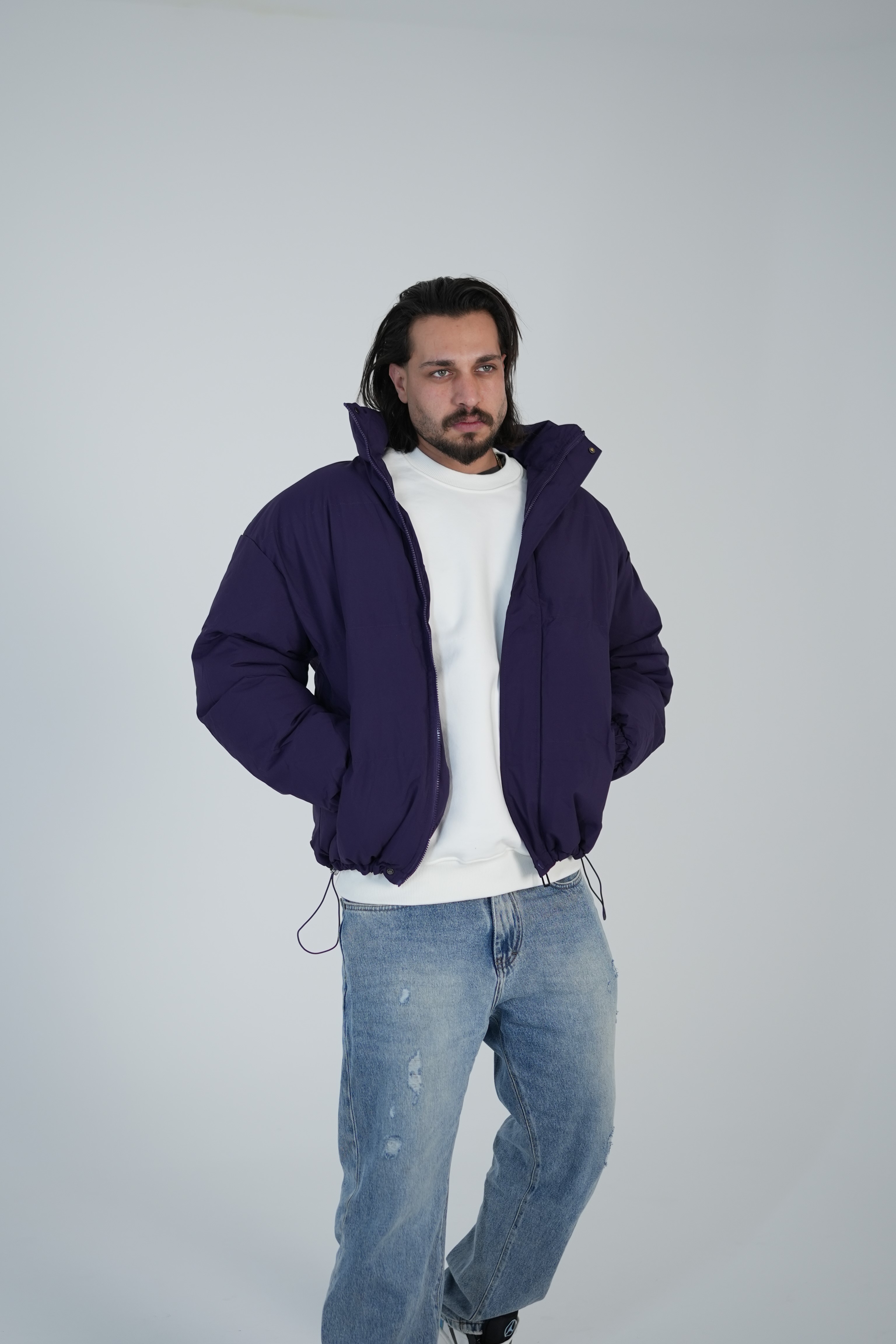 کاپشن پفکی بیسیک کد 1992 سرمه ای