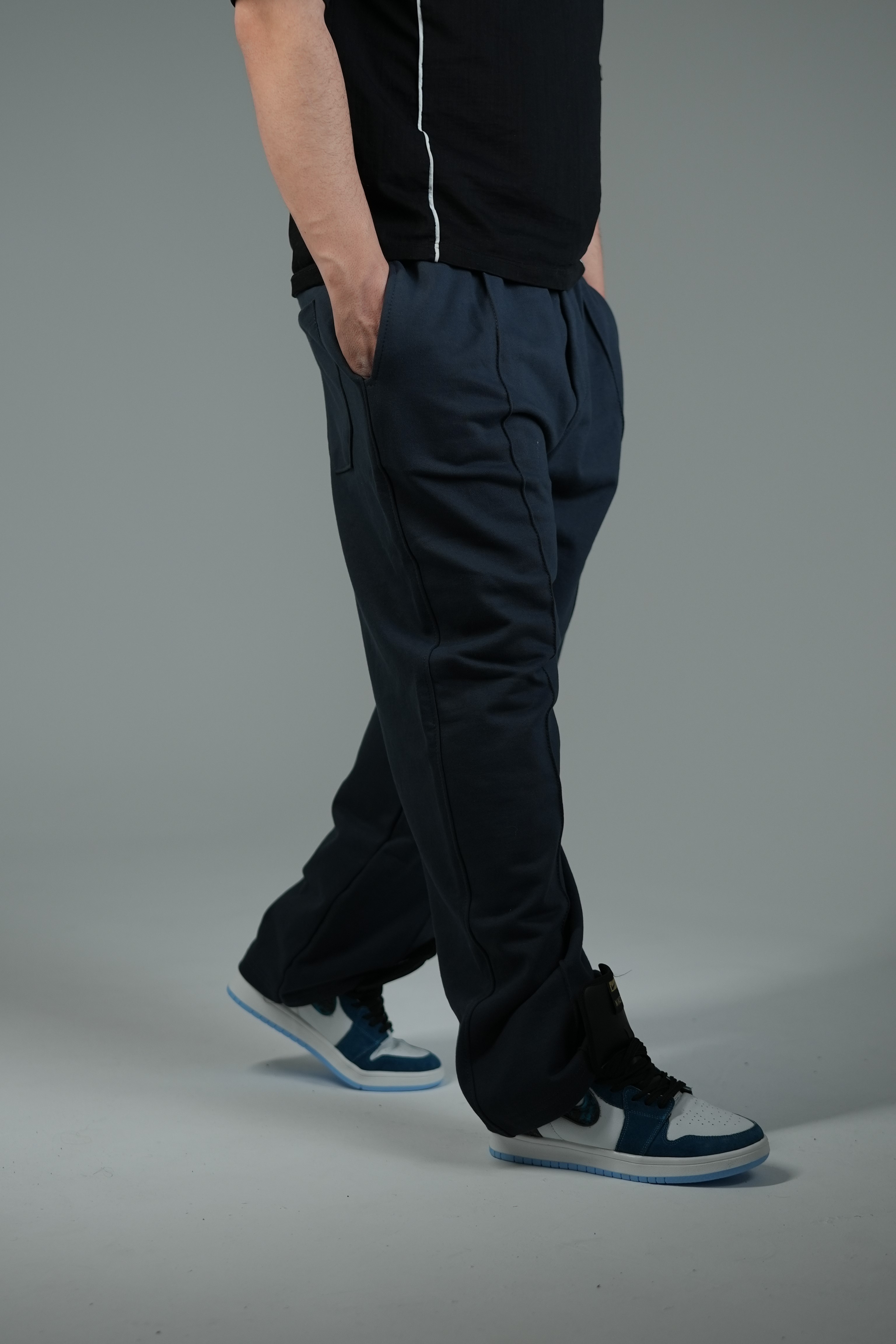 شلوار اسلش بگ exir سرمه ای